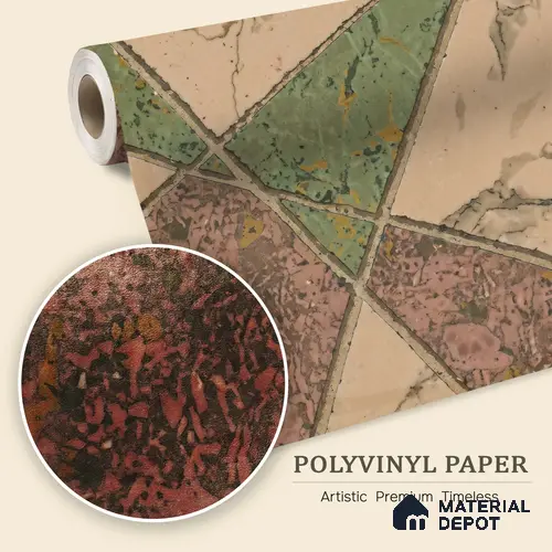 WK150-51 | 10 Meter x 21 Inches Geometric Look Wallpaper - 57.41 Sq. Ft. | Minimum 15% wastage during installation