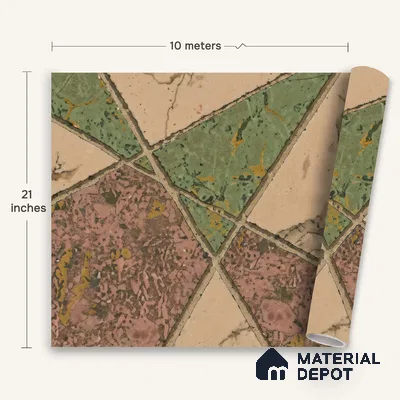 WK150-51 | 10 Meter x 21 Inches Geometric Look Wallpaper - 57.41 Sq. Ft. | Minimum 15% wastage during installation
