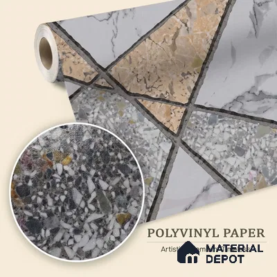 WK150-52 | 10 Meter x 21 Inches Geometric Look Wallpaper - 57.41 Sq. Ft. | Minimum 15% wastage during installation