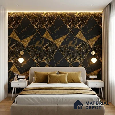 WK150-53 | 10 Meter x 21 Inches Geometric Look Wallpaper - 57.41 Sq. Ft. | Minimum 15% wastage during installation