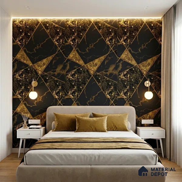 WK150-53 | 10 Meter x 21 Inches Geometric Look Wallpaper - 57.41 Sq. Ft. | Minimum 15% wastage during installation