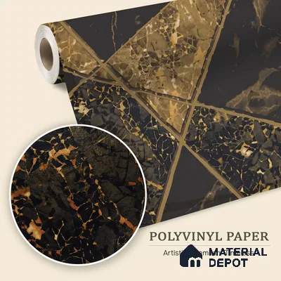 WK150-53 | 10 Meter x 21 Inches Geometric Look Wallpaper - 57.41 Sq. Ft. | Minimum 15% wastage during installation
