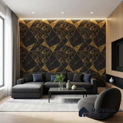 WK150-53 | 10 Meter x 21 Inches Geometric Look Wallpaper - 57.41 Sq. Ft. | Minimum 15% wastage during installation