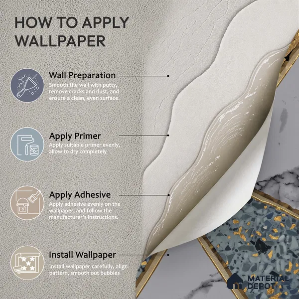 WK150-50 | 10 Meter x 21 Inches Geometric Look Wallpaper - 57.41 Sq. Ft. | Minimum 15% wastage during installation