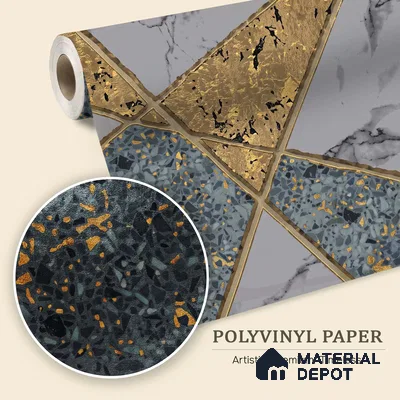 WK150-50 | 10 Meter x 21 Inches Geometric Look Wallpaper - 57.41 Sq. Ft. | Minimum 15% wastage during installation