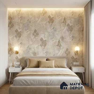 WK150-18 | 10 Meter x 21 Inches Florals Look Wallpaper - 57.41 Sq. Ft. | Minimum 15% wastage during installation