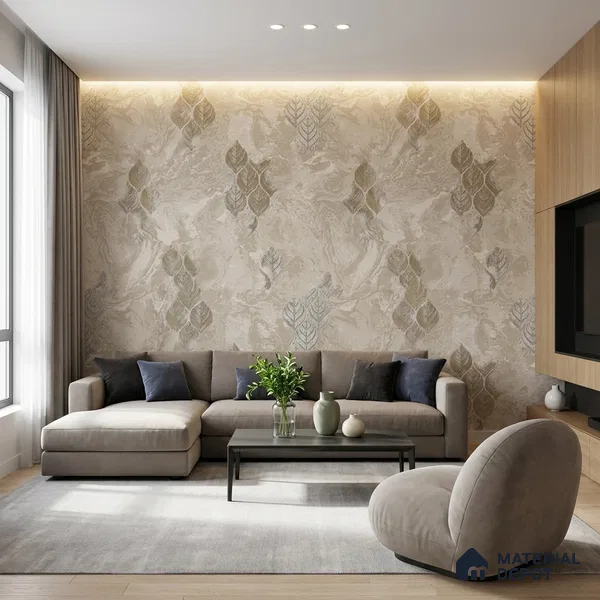 WK150-18 | 10 Meter x 21 Inches Florals Look Wallpaper - 57.41 Sq. Ft. | Minimum 15% wastage during installation