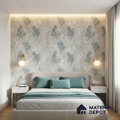 WK150-20 | 10 Meter x 21 Inches Florals Look Wallpaper - 57.41 Sq. Ft. | Minimum 15% wastage during installation