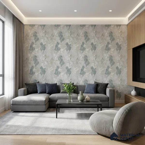 WK150-20 | 10 Meter x 21 Inches Florals Look Wallpaper - 57.41 Sq. Ft. | Minimum 15% wastage during installation