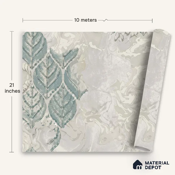 WK150-20 | 10 Meter x 21 Inches Florals Look Wallpaper - 57.41 Sq. Ft. | Minimum 15% wastage during installation
