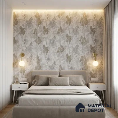 WK150-21 | 10 Meter x 21 Inches Florals Look Wallpaper - 57.41 Sq. Ft. | Minimum 15% wastage during installation