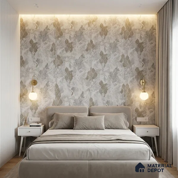 WK150-21 | 10 Meter x 21 Inches Florals Look Wallpaper - 57.41 Sq. Ft. | Minimum 15% wastage during installation