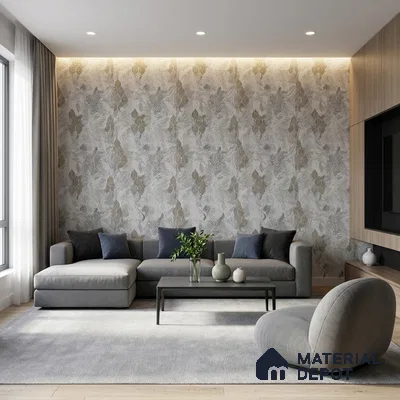 WK150-21 | 10 Meter x 21 Inches Florals Look Wallpaper - 57.41 Sq. Ft. | Minimum 15% wastage during installation