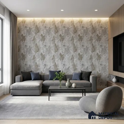 WK150-21 | 10 Meter x 21 Inches Florals Look Wallpaper - 57.41 Sq. Ft. | Minimum 15% wastage during installation