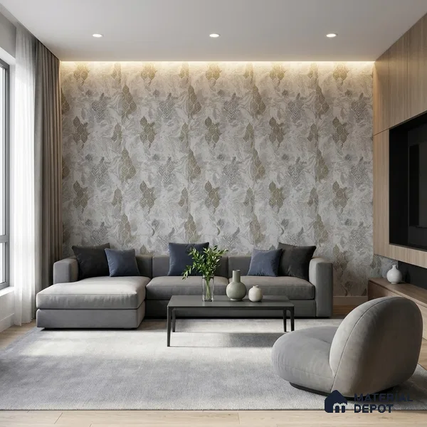 WK150-21 | 10 Meter x 21 Inches Florals Look Wallpaper - 57.41 Sq. Ft. | Minimum 15% wastage during installation