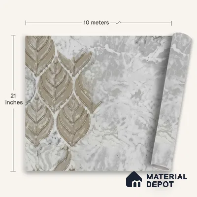 WK150-21 | 10 Meter x 21 Inches Florals Look Wallpaper - 57.41 Sq. Ft. | Minimum 15% wastage during installation