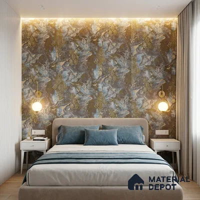 WK150-17 | 10 Meter x 21 Inches Florals Look Wallpaper - 57.41 Sq. Ft. | Minimum 15% wastage during installation