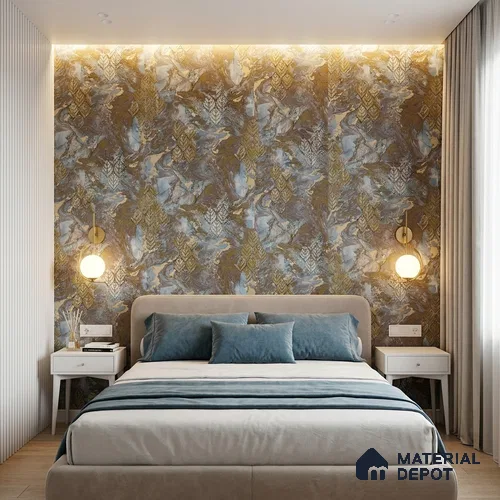 WK150-17 | 10 Meter x 21 Inches Florals Look Wallpaper - 57.41 Sq. Ft. | Minimum 15% wastage during installation