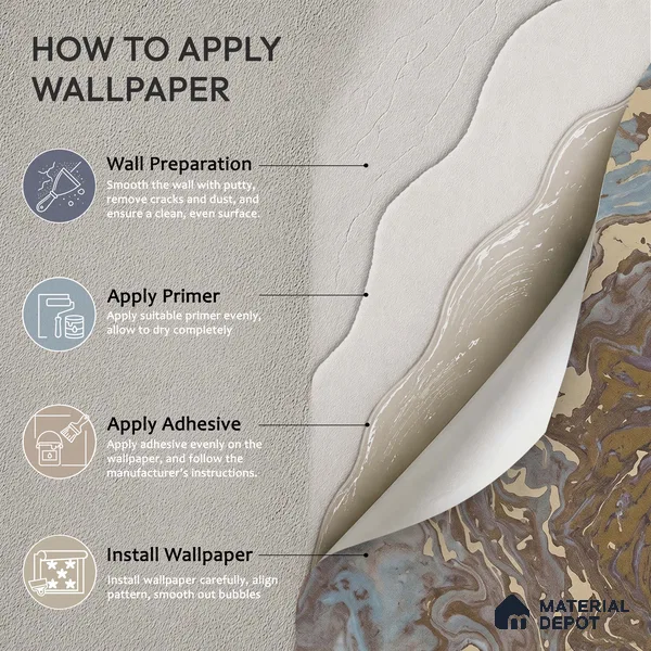 WK150-17 | 10 Meter x 21 Inches Florals Look Wallpaper - 57.41 Sq. Ft. | Minimum 15% wastage during installation