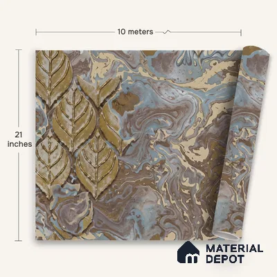 WK150-17 | 10 Meter x 21 Inches Florals Look Wallpaper - 57.41 Sq. Ft. | Minimum 15% wastage during installation