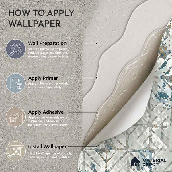 WK150-33 | 10 Meter x 21 Inches Abstract Look Wallpaper - 57.41 Sq. Ft. | Minimum 15% wastage during installation