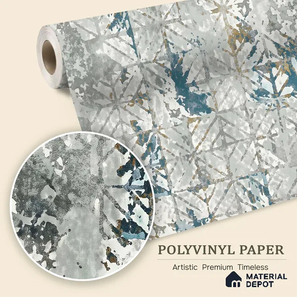 WK150-33 | 10 Meter x 21 Inches Abstract Look Wallpaper - 57.41 Sq. Ft. | Minimum 15% wastage during installation