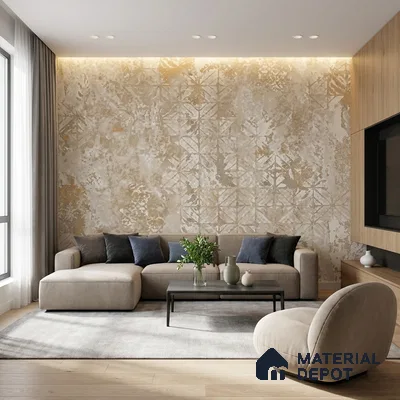 WK150-34 | 10 Meter x 21 Inches Abstract Look Wallpaper - 57.41 Sq. Ft. | Minimum 15% wastage during installation