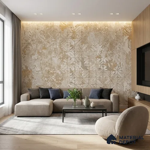 WK150-34 | 10 Meter x 21 Inches Abstract Look Wallpaper - 57.41 Sq. Ft. | Minimum 15% wastage during installation