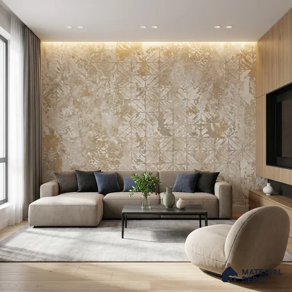 WK150-34 | 10 Meter x 21 Inches Abstract Look Wallpaper - 57.41 Sq. Ft. | Minimum 15% wastage during installation