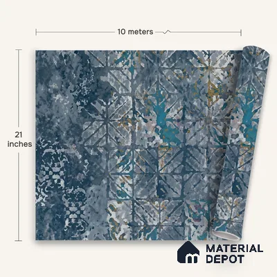 WK150-35 | 10 Meter x 21 Inches Abstract Look Wallpaper - 57.41 Sq. Ft. | Minimum 15% wastage during installation
