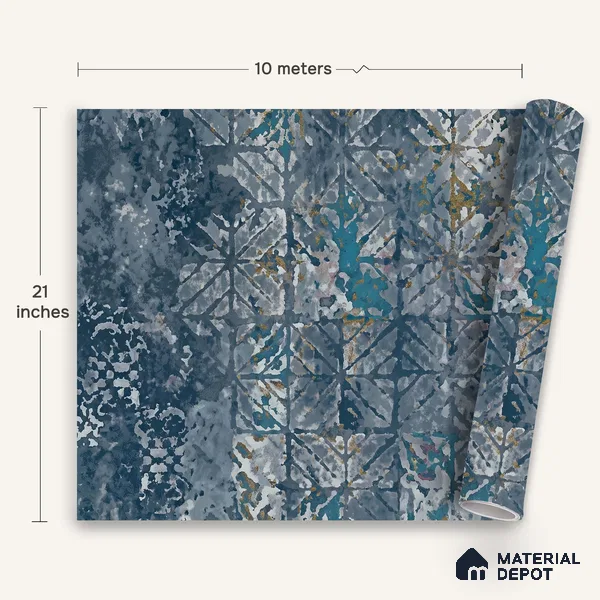 WK150-35 | 10 Meter x 21 Inches Abstract Look Wallpaper - 57.41 Sq. Ft. | Minimum 15% wastage during installation