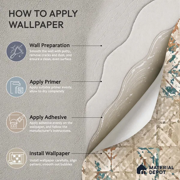 WK150-32 | 10 Meter x 21 Inches Abstract Look Wallpaper - 57.41 Sq. Ft. | Minimum 15% wastage during installation