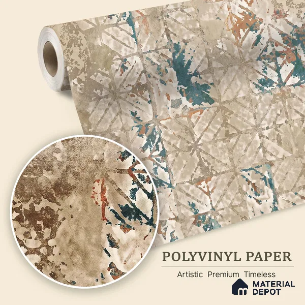 WK150-32 | 10 Meter x 21 Inches Abstract Look Wallpaper - 57.41 Sq. Ft. | Minimum 15% wastage during installation