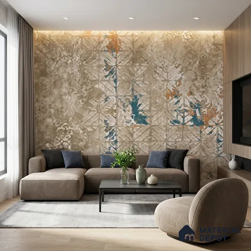 WK150-32 | 10 Meter x 21 Inches Abstract Look Wallpaper - 57.41 Sq. Ft. | Minimum 15% wastage during installation