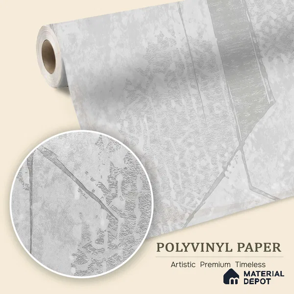 WK150-10 | 10 Meter x 21 Inches Geometric Look Wallpaper - 57.41 Sq. Ft. | Minimum 15% wastage during installation
