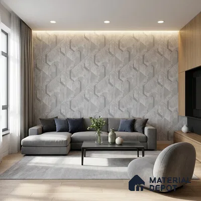 WK150-10 | 10 Meter x 21 Inches Geometric Look Wallpaper - 57.41 Sq. Ft. | Minimum 15% wastage during installation