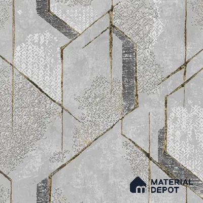 WK150-11 | 10 Meter x 21 Inches Geometric Look Wallpaper - 57.41 Sq. Ft. | Minimum 15% wastage during installation