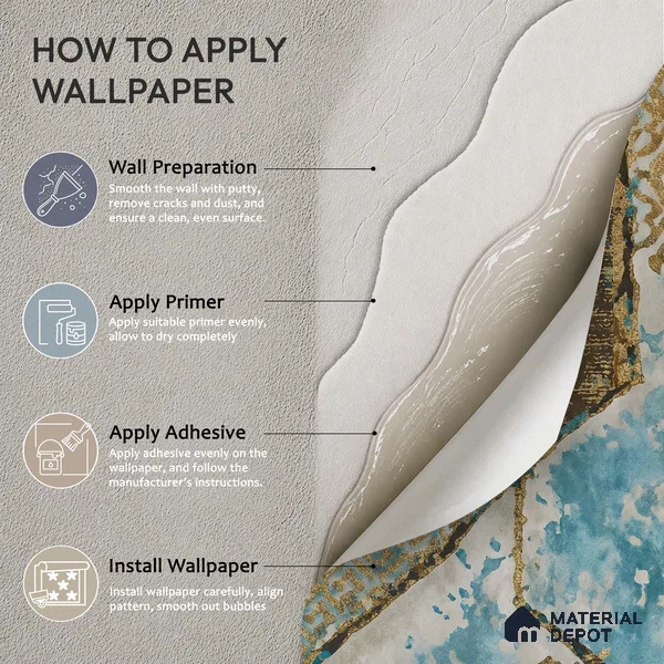 WK150-12 | 10 Meter x 21 Inches Geometric Look Wallpaper - 57.41 Sq. Ft. | Minimum 15% wastage during installation
