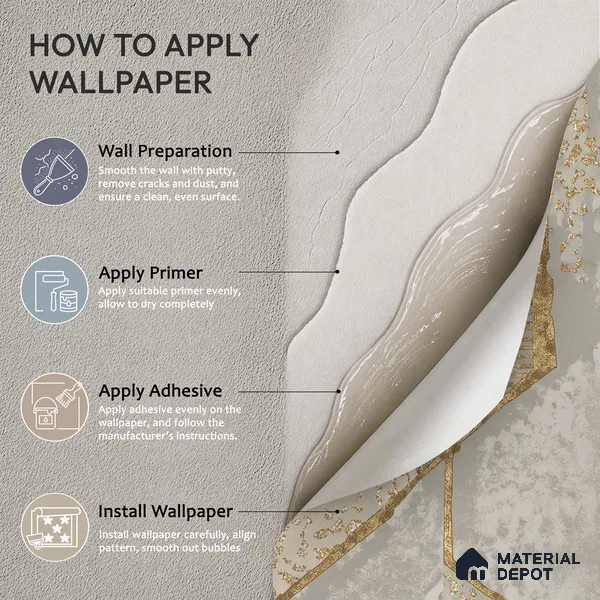 WK150-09 | 10 Meter x 21 Inches Geometric Look Wallpaper - 57.41 Sq. Ft. | Minimum 15% wastage during installation
