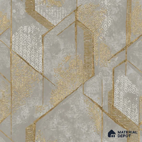 WK150-09 | 10 Meter x 21 Inches Geometric Look Wallpaper - 57.41 Sq. Ft. | Minimum 15% wastage during installation