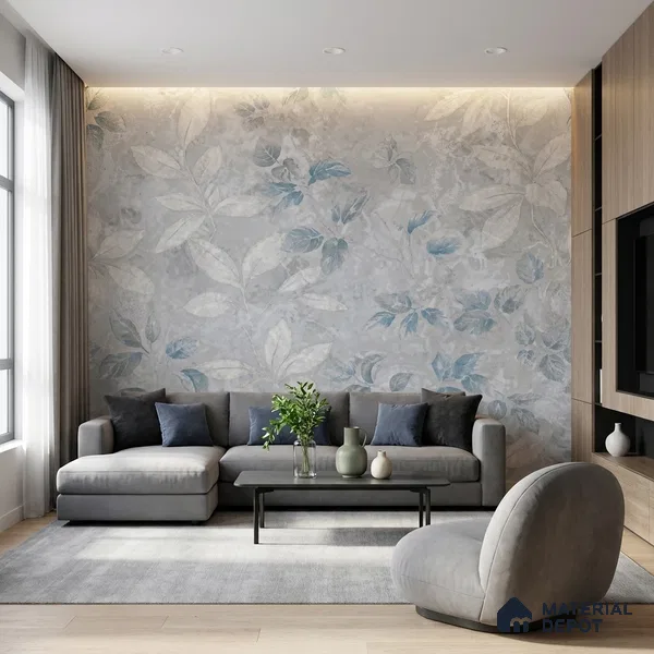 WK150-43 | 10 Meter x 21 Inches Florals Look Wallpaper - 57.41 Sq. Ft. | Minimum 15% wastage during installation