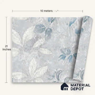 WK150-43 | 10 Meter x 21 Inches Florals Look Wallpaper - 57.41 Sq. Ft. | Minimum 15% wastage during installation