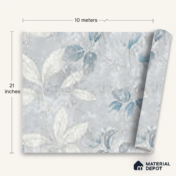 WK150-43 | 10 Meter x 21 Inches Florals Look Wallpaper - 57.41 Sq. Ft. | Minimum 15% wastage during installation