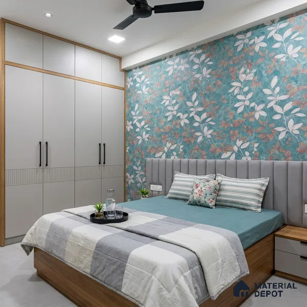 WK150-44 | 10 Meter x 21 Inches Florals Look Wallpaper - 57.41 Sq. Ft. | Minimum 15% wastage during installation