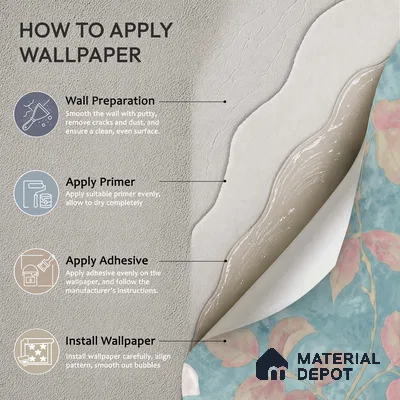 WK150-44 | 10 Meter x 21 Inches Florals Look Wallpaper - 57.41 Sq. Ft. | Minimum 15% wastage during installation