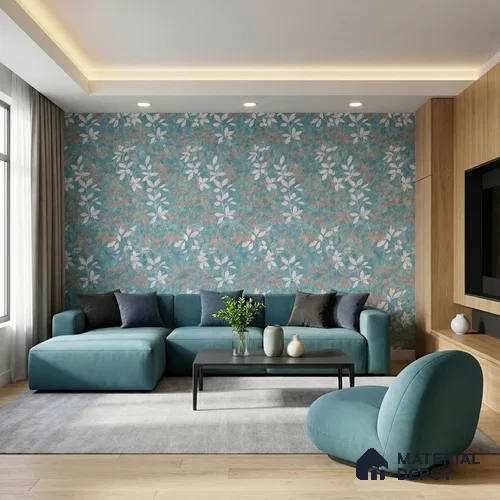 WK150-44 | 10 Meter x 21 Inches Florals Look Wallpaper - 57.41 Sq. Ft. | Minimum 15% wastage during installation