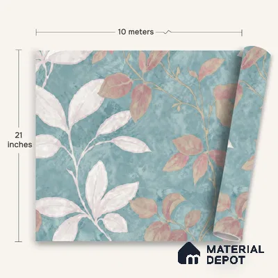 WK150-44 | 10 Meter x 21 Inches Florals Look Wallpaper - 57.41 Sq. Ft. | Minimum 15% wastage during installation