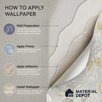 WK150-45 | 10 Meter x 21 Inches Florals Look Wallpaper - 57.41 Sq. Ft. | Minimum 15% wastage during installation