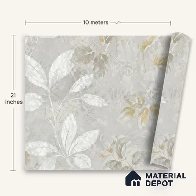 WK150-45 | 10 Meter x 21 Inches Florals Look Wallpaper - 57.41 Sq. Ft. | Minimum 15% wastage during installation