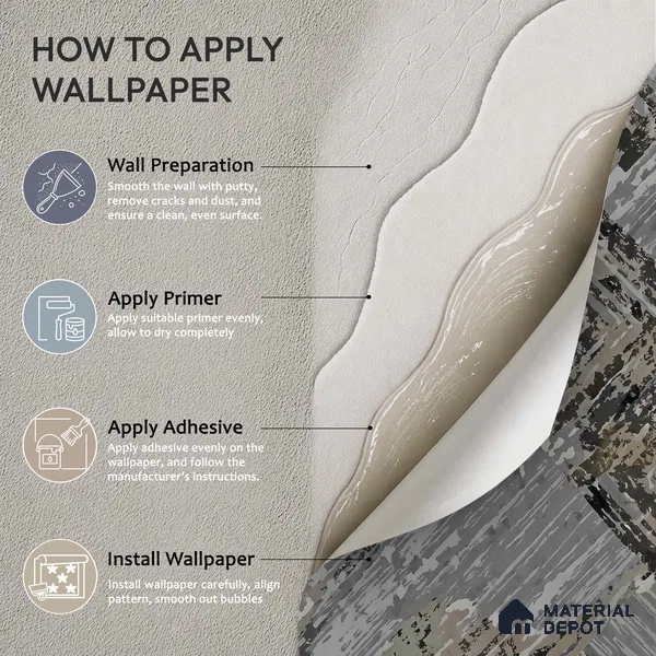 WK150-40 | 10 Meter x 21 Inches Patterned Look Wallpaper - 57.41 Sq. Ft. | Minimum 15% wastage during installation